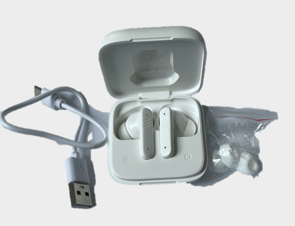 Touch screen earbuds Wireless Earbuds  (White)