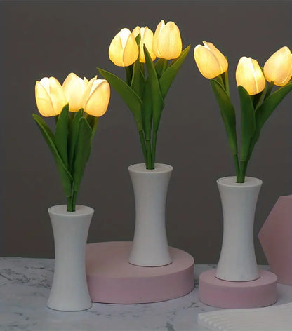 LED Simulation Tulip Night Light for Home Decor