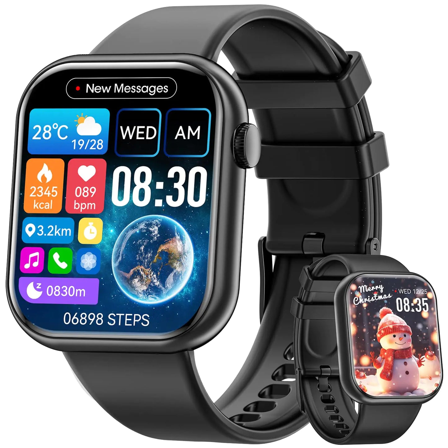 Hwagol Smart Watch (Answer/Make Call)  for Men Women Android iOS Phones